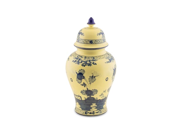 VASO POTICHE GRANDE CITRINO Oriente Italiano-3