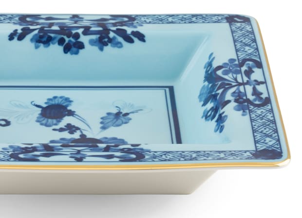 Light-blue square porcelain vide poche | GINORI 1735