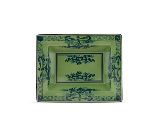 RECTANGULAR CHANGE TRAY MALACHITE Oriente Italiano-1