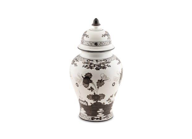 LARGE POTICHE VASE ALBUS Oriente Italiano-3
