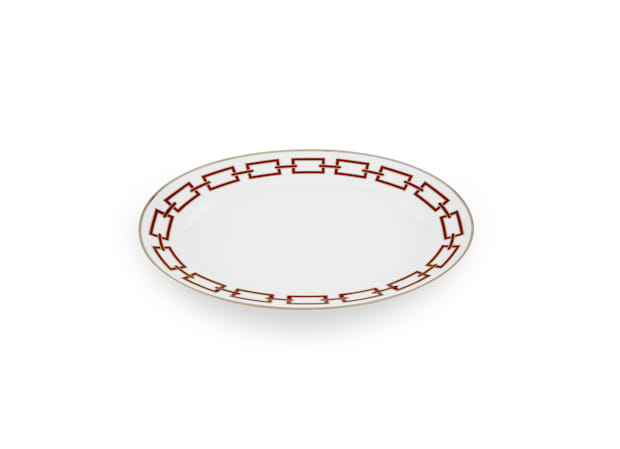 LARGE OVAL PLATTER SCARLATTO Catene-2