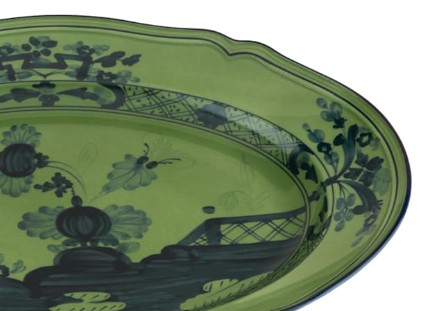 OVAL PLATTER MALACHITE Oriente Italiano-3