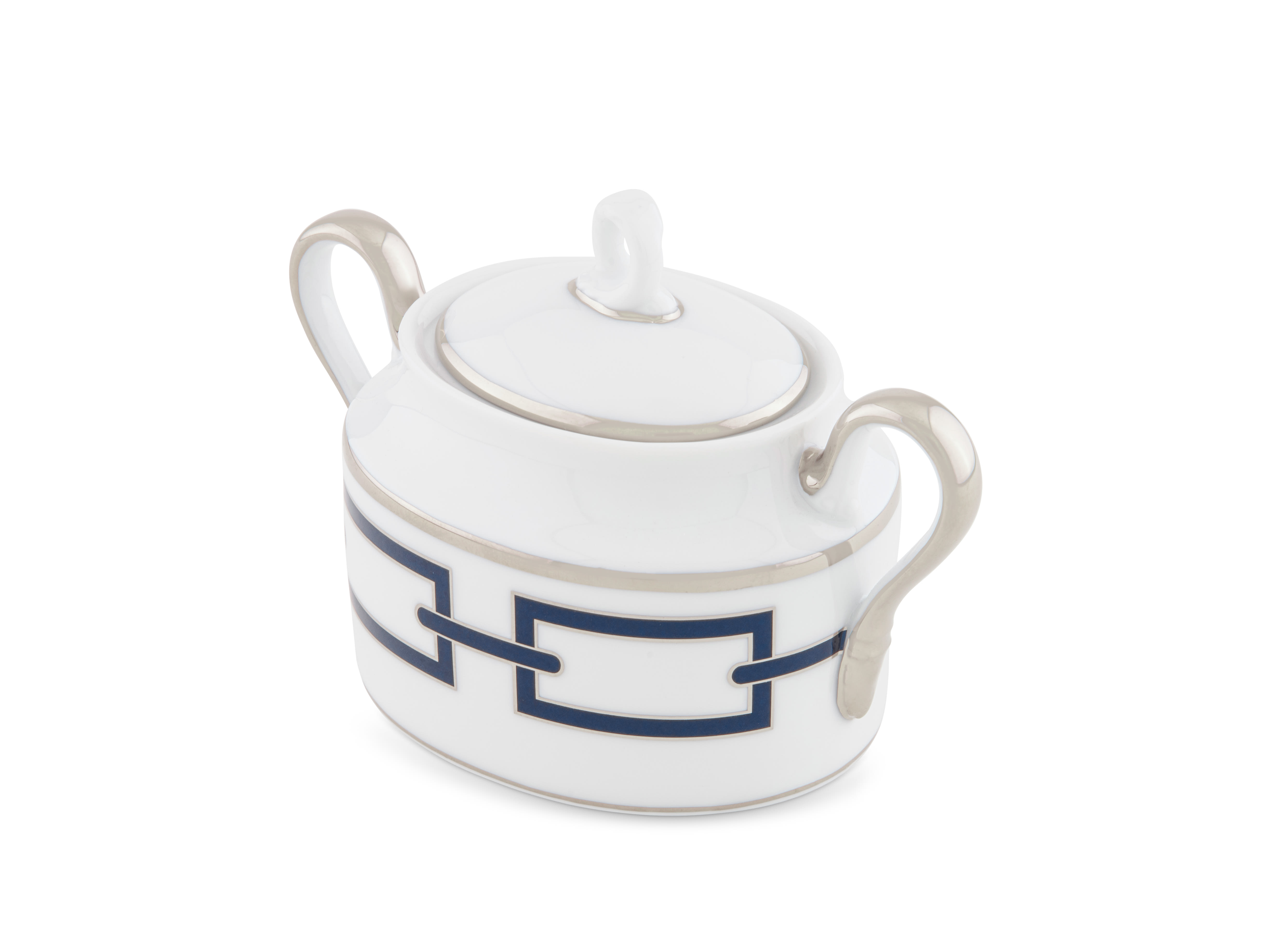 Sapphire Blue Sugar Bowl | Catene | GINORI 1735