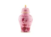 LARGE POTICHE VASE PORPORA Oriente Italiano-2