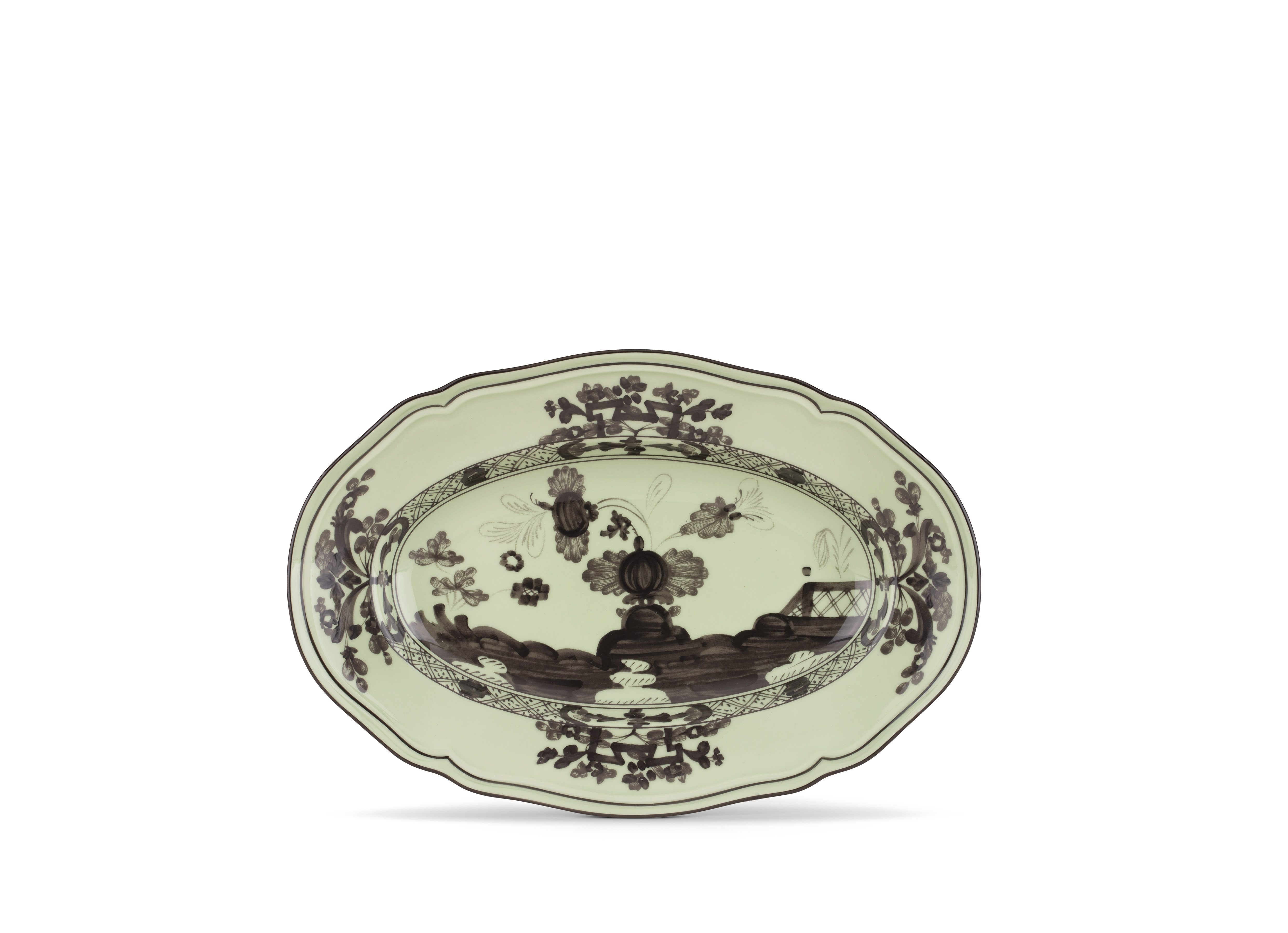 Barium-green porcelain pickle dish | GINORI 1735