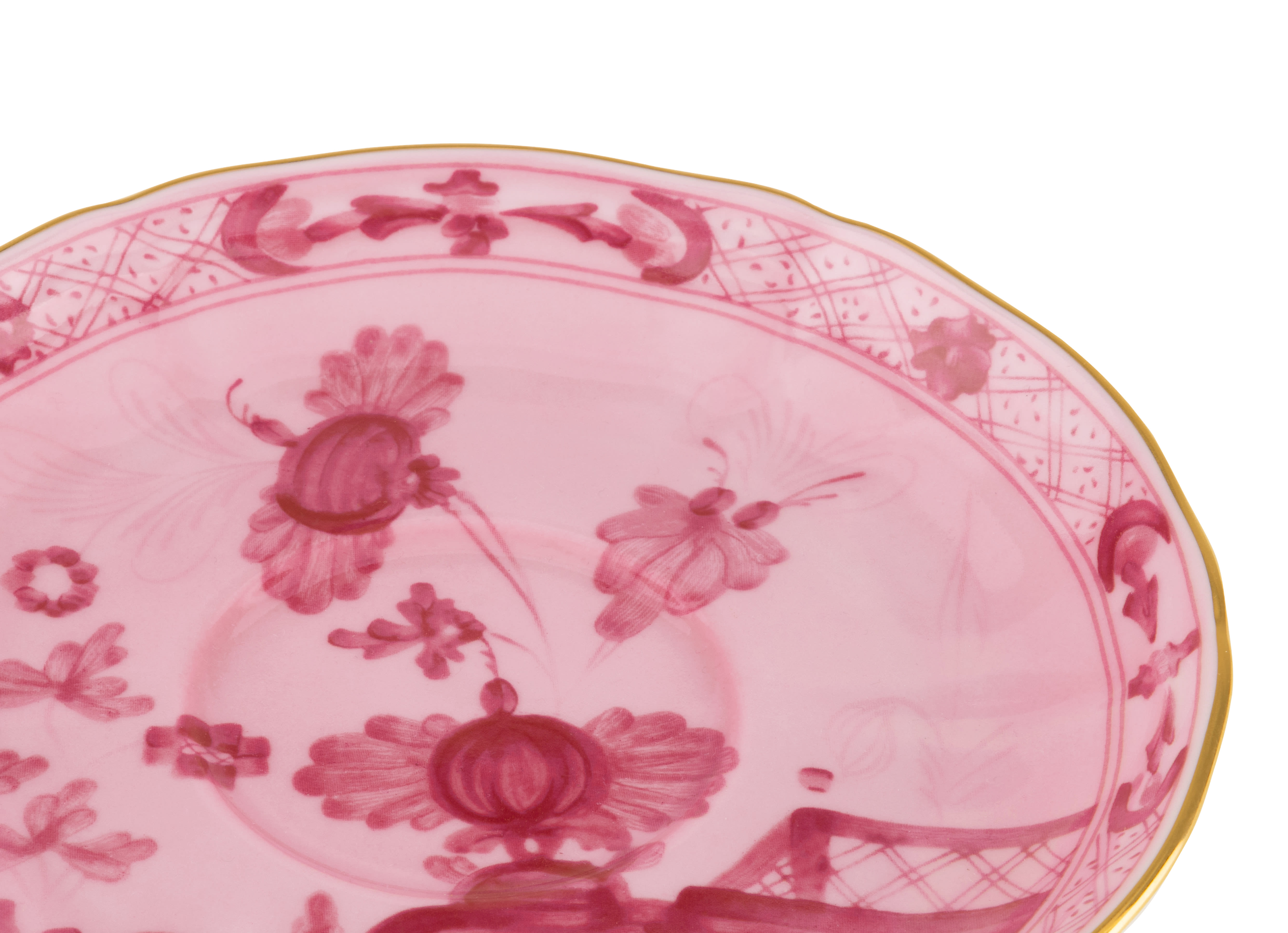Mauve porcelain tea saucer | GINORI 1735