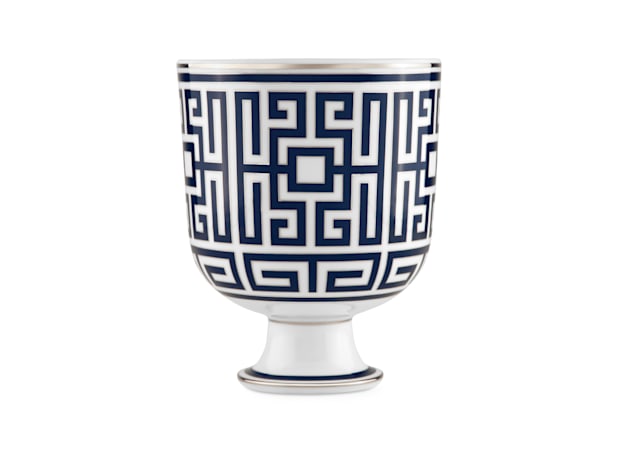 Sapphire Blue Cachepot Vase | Labirinto | GINORI 1735
