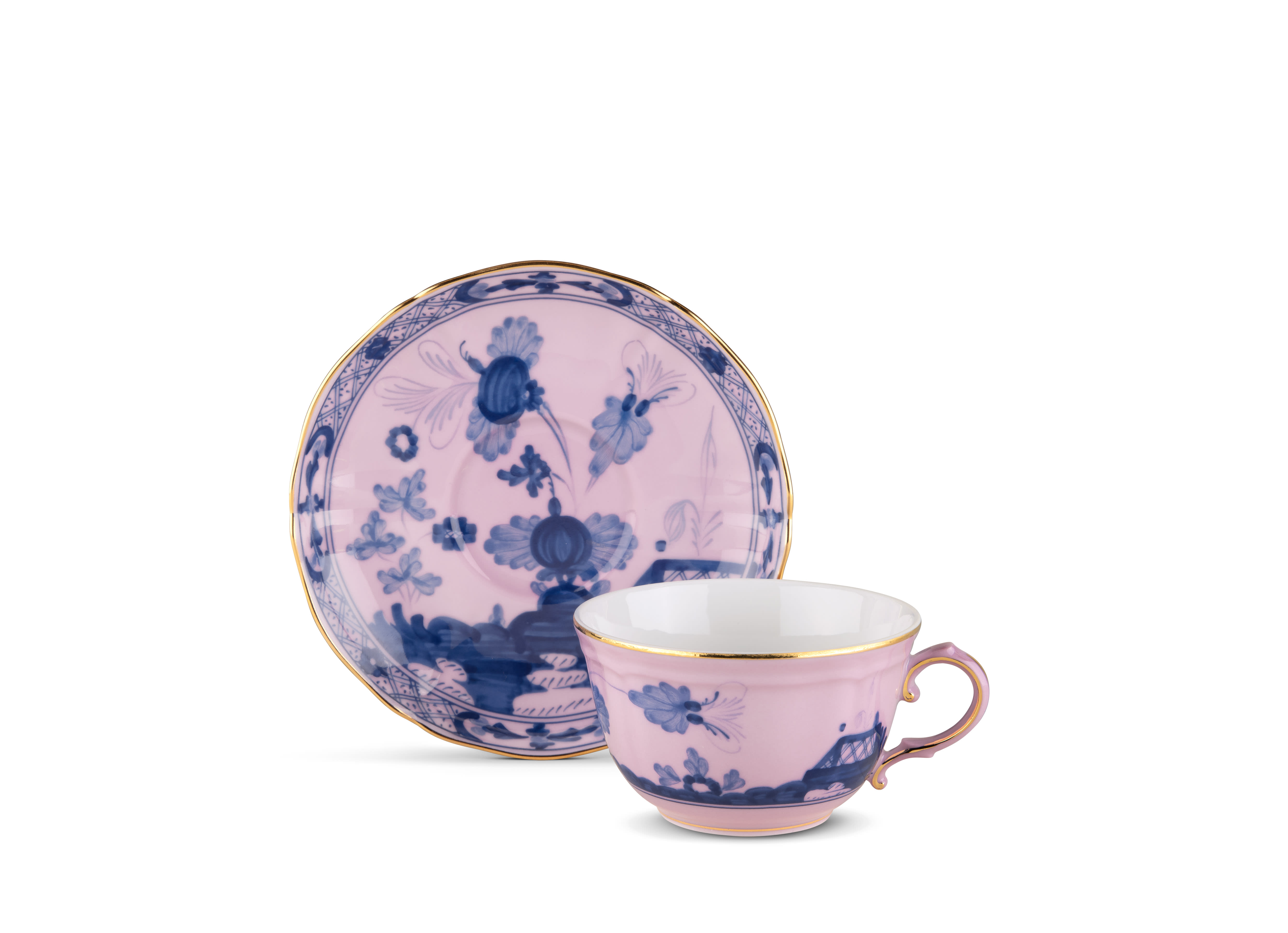 Azalea-pink porcelain tea cup | GINORI 1735