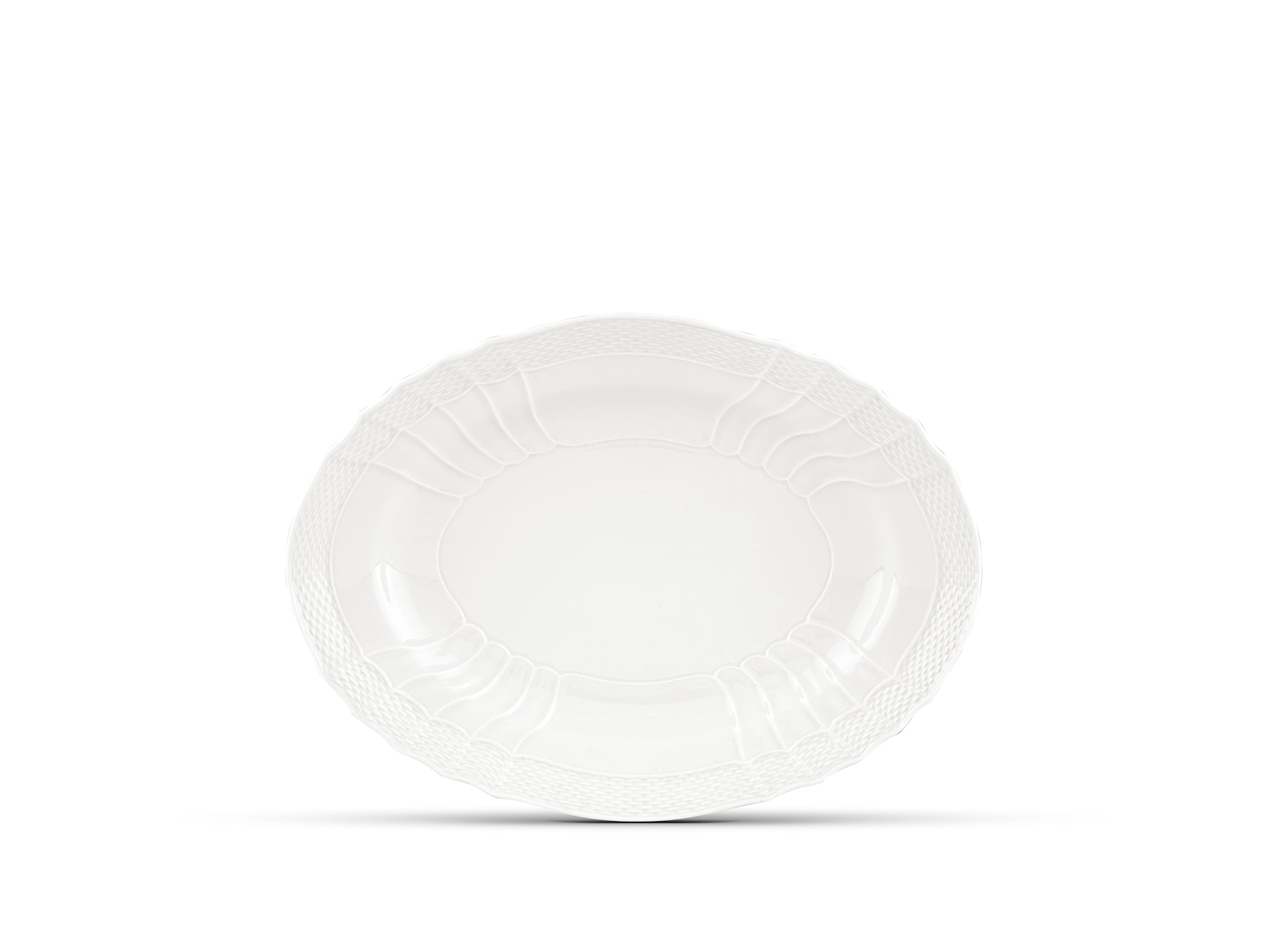 Assiette Plate Gourmet Richard Ginori - Blanc - Porcelaine Italienne - Modèle Vecchio Ginori 28 Cm