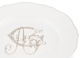 flat plates platino - personalizableCorona Monogram-3