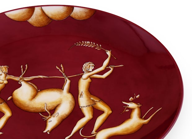 LA VENATORIA PLATE TRASPORTO DEL DAINO - REDArte di Gio Ponti-3