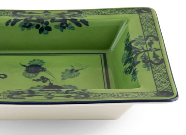 Green square porcelain vide poche | GINORI 1735