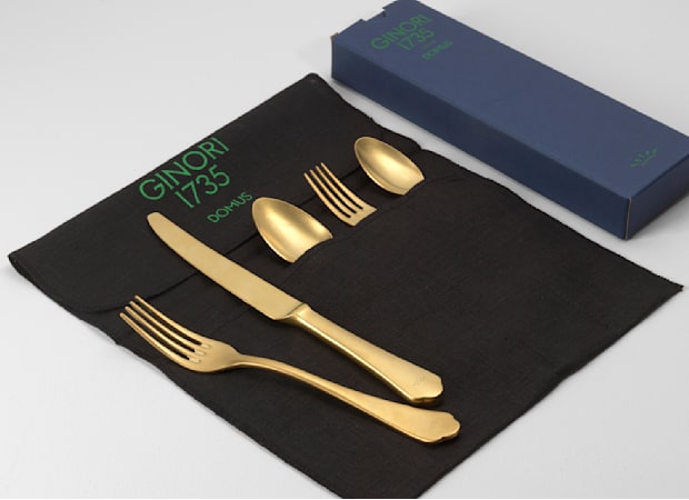 SET POSATE DA 5 PEZZI ORO VINTAGEFlora-2