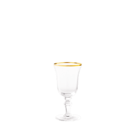 Medici CALICI DA LIQUORE CRISTALLO FILO ORO