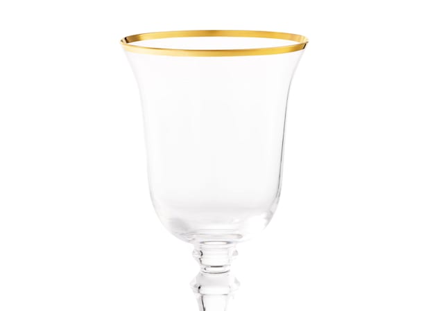 WINE GOBLETS GOLD THREAD CRYSTALMedici-3