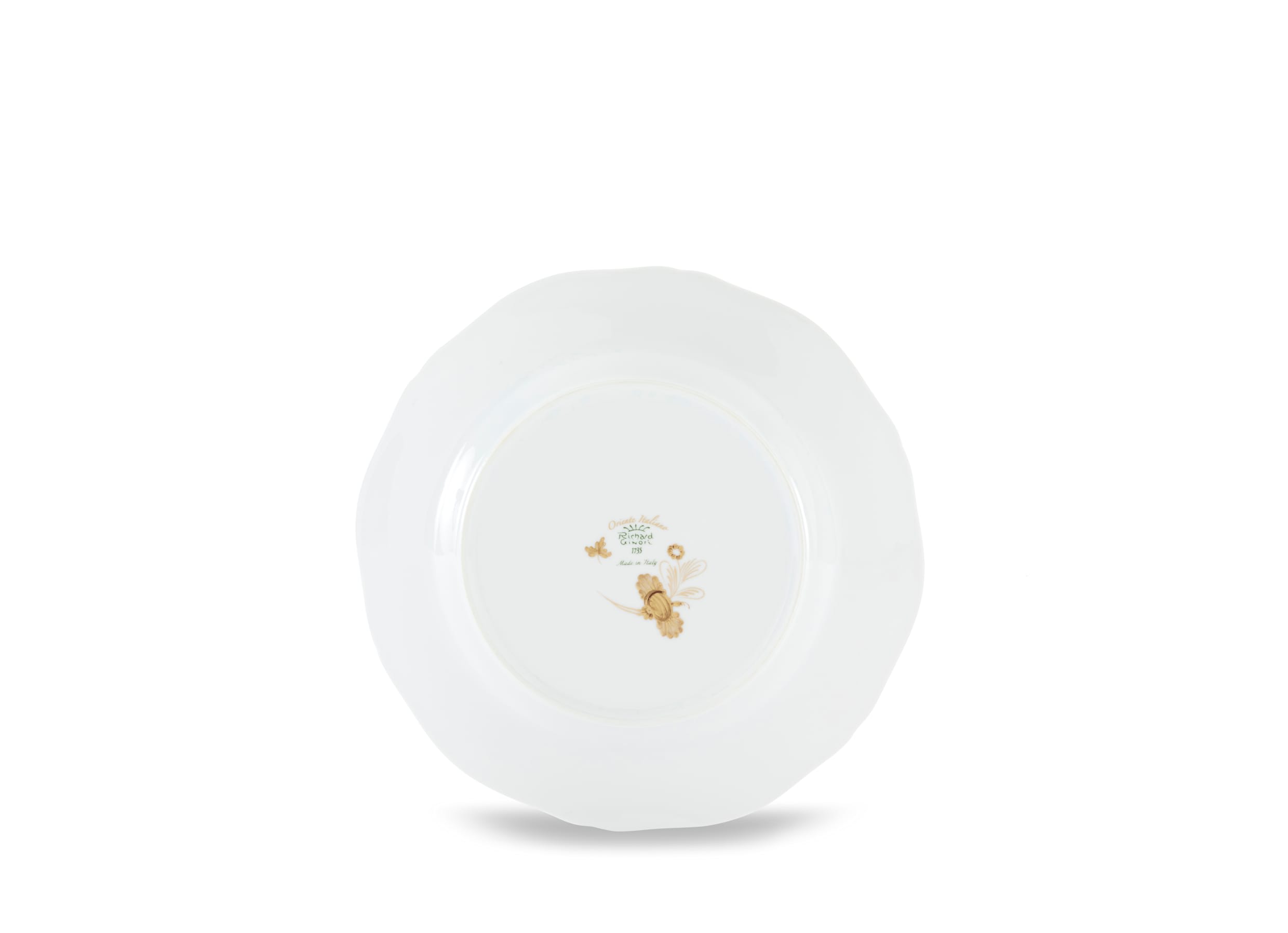 Aurum White Flat Plates | Oriente Italiano | GINORI 1735
