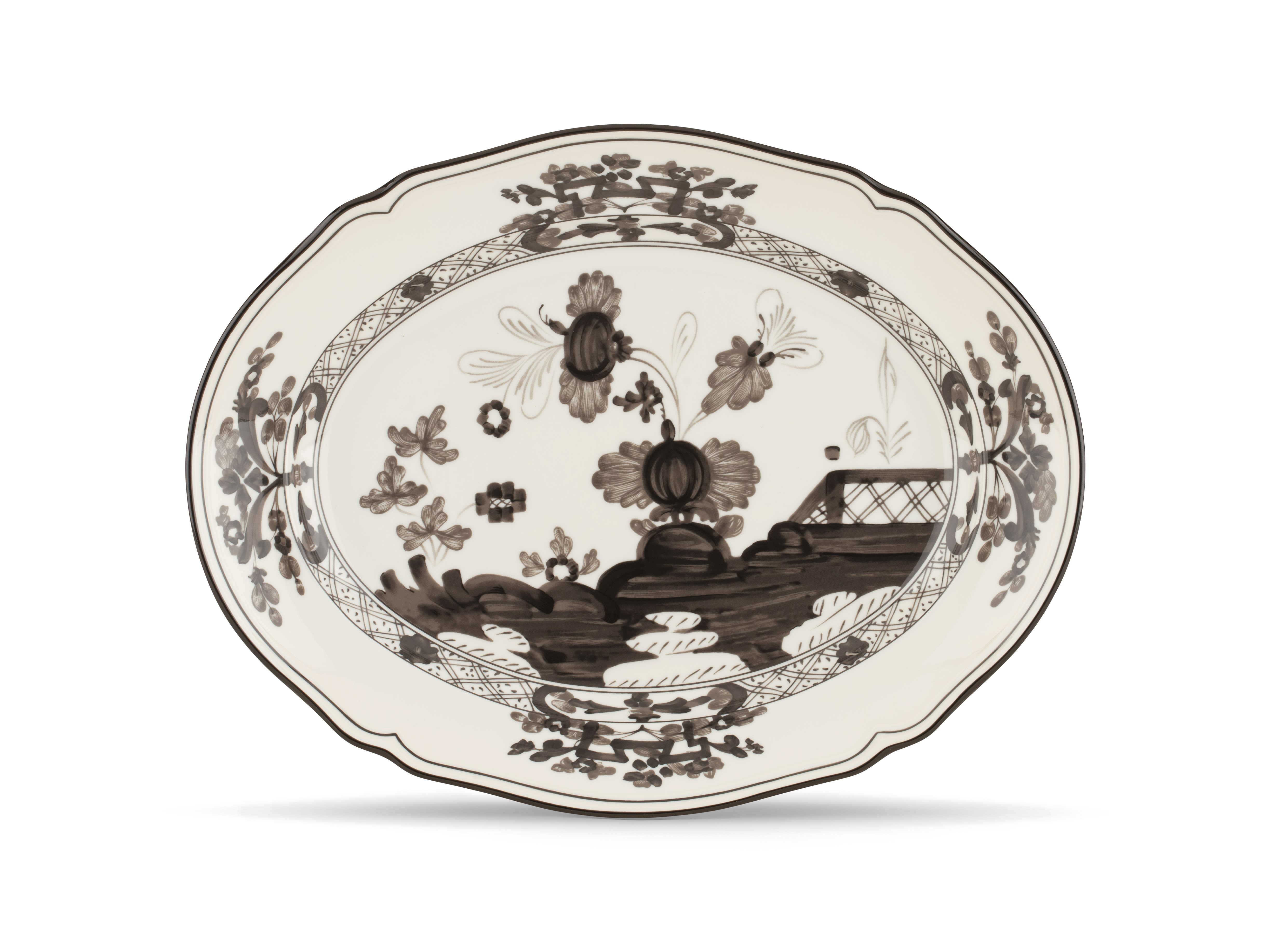 Albus-white porcelain oval platter | Ginori1735 | GINORI 1735