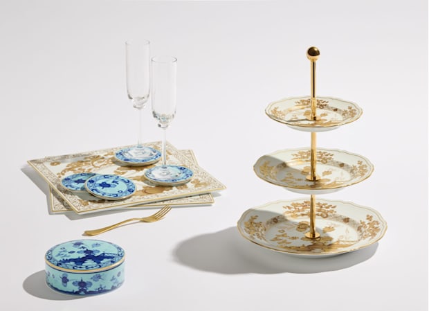 3-TIER SERVING STAND AURUM Oriente Italiano-6