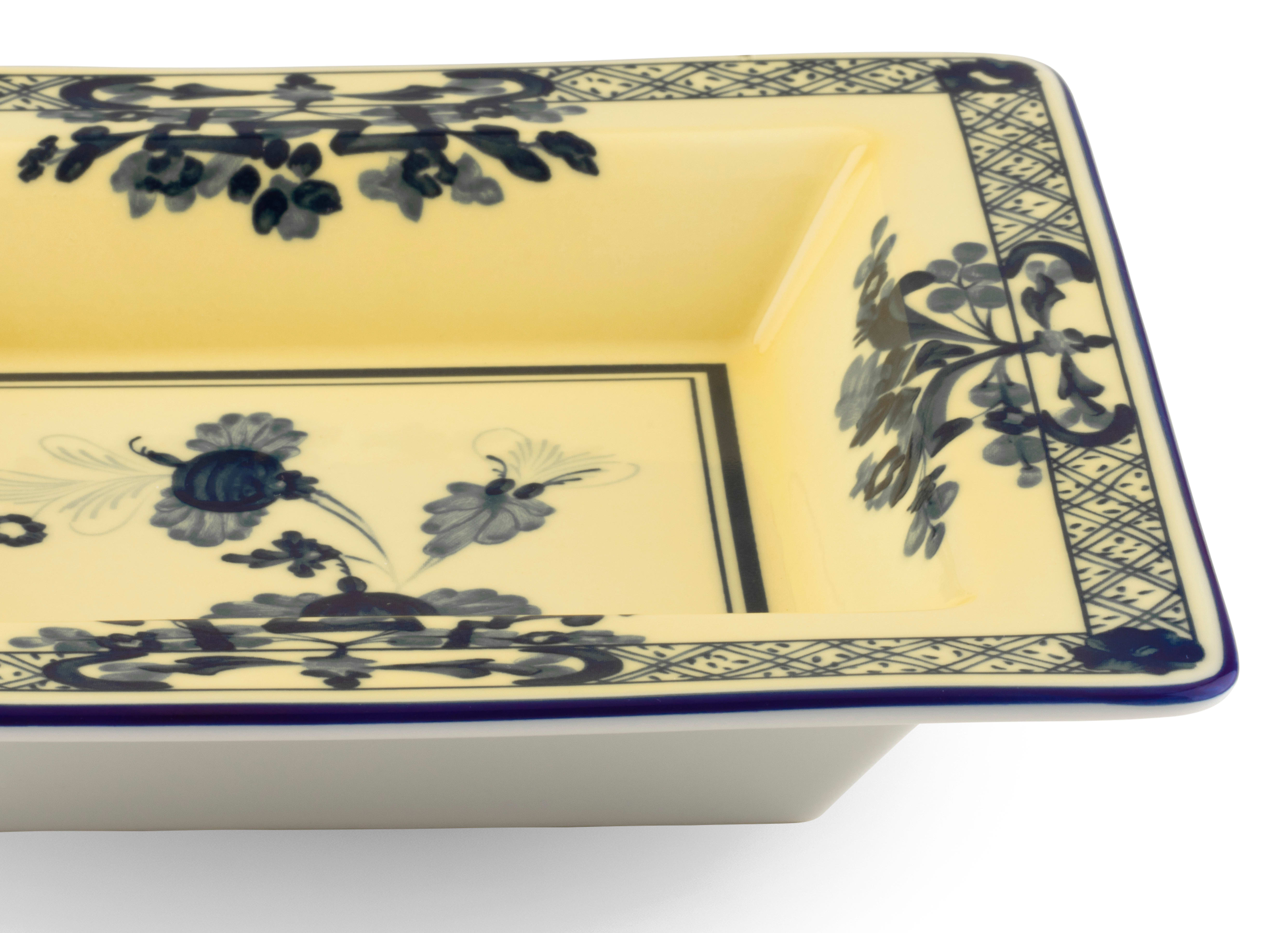 Yellow square porcelain vide poche | GINORI 1735