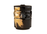 CANDLEHOLDER IL SEGUACE CHARCOAL - GOLDLCDC-1