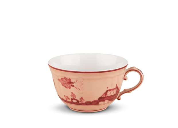 Tazze tè vermiglio in porcellana