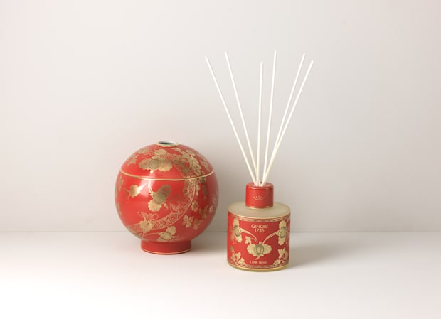Ginori 1735 Red #39;L#39;Amazzone#39; Orange Renaissance Diffuser