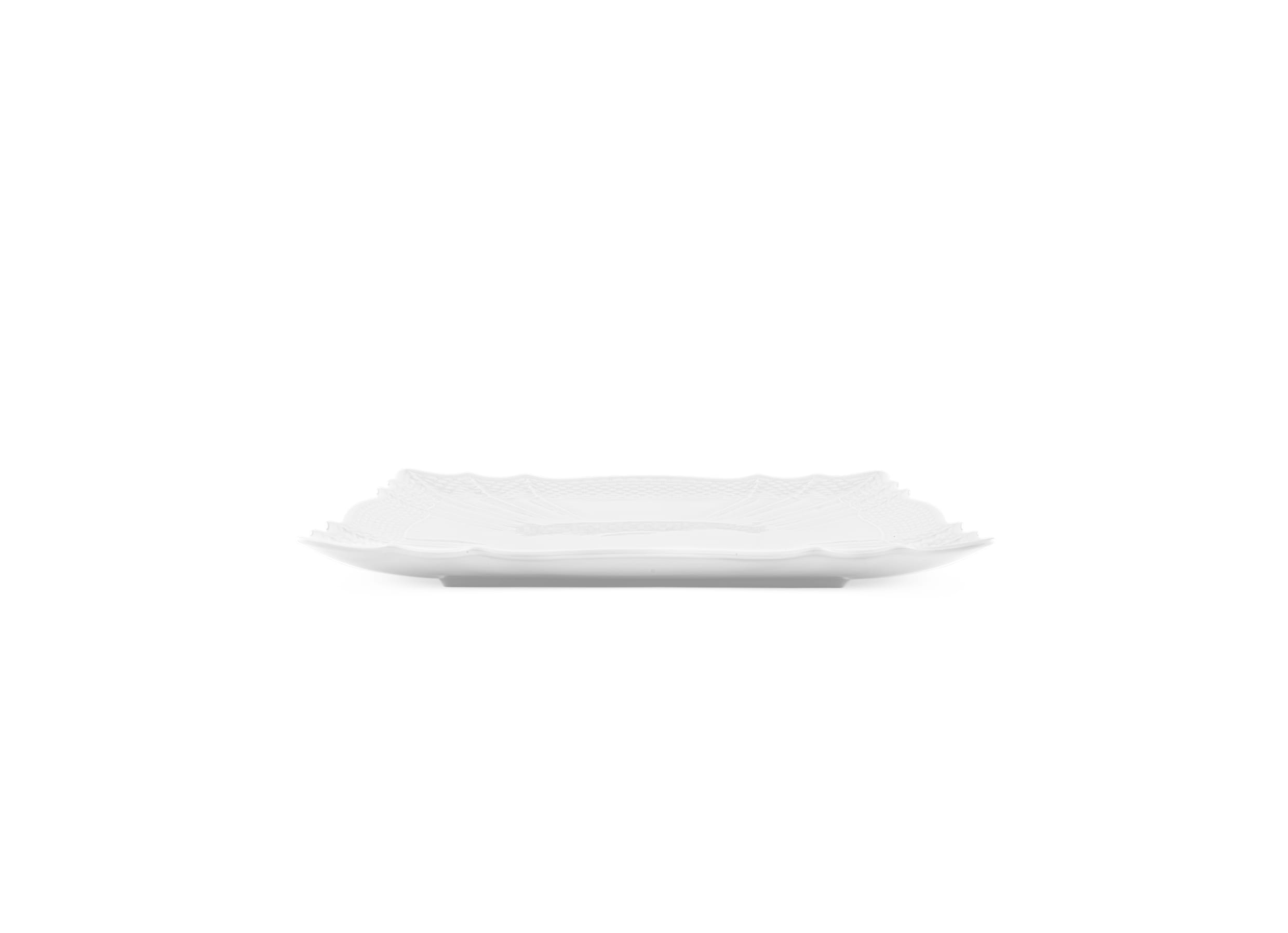 Square White Flat Plate | Vecchio Ginori | GINORI 1735