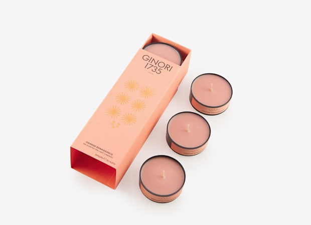 BOUGIES CHAUFFE-PLAT PARFUMÉES ORANGE RENAISSANCE - RECHARGE 6 PCSLCDC-1
