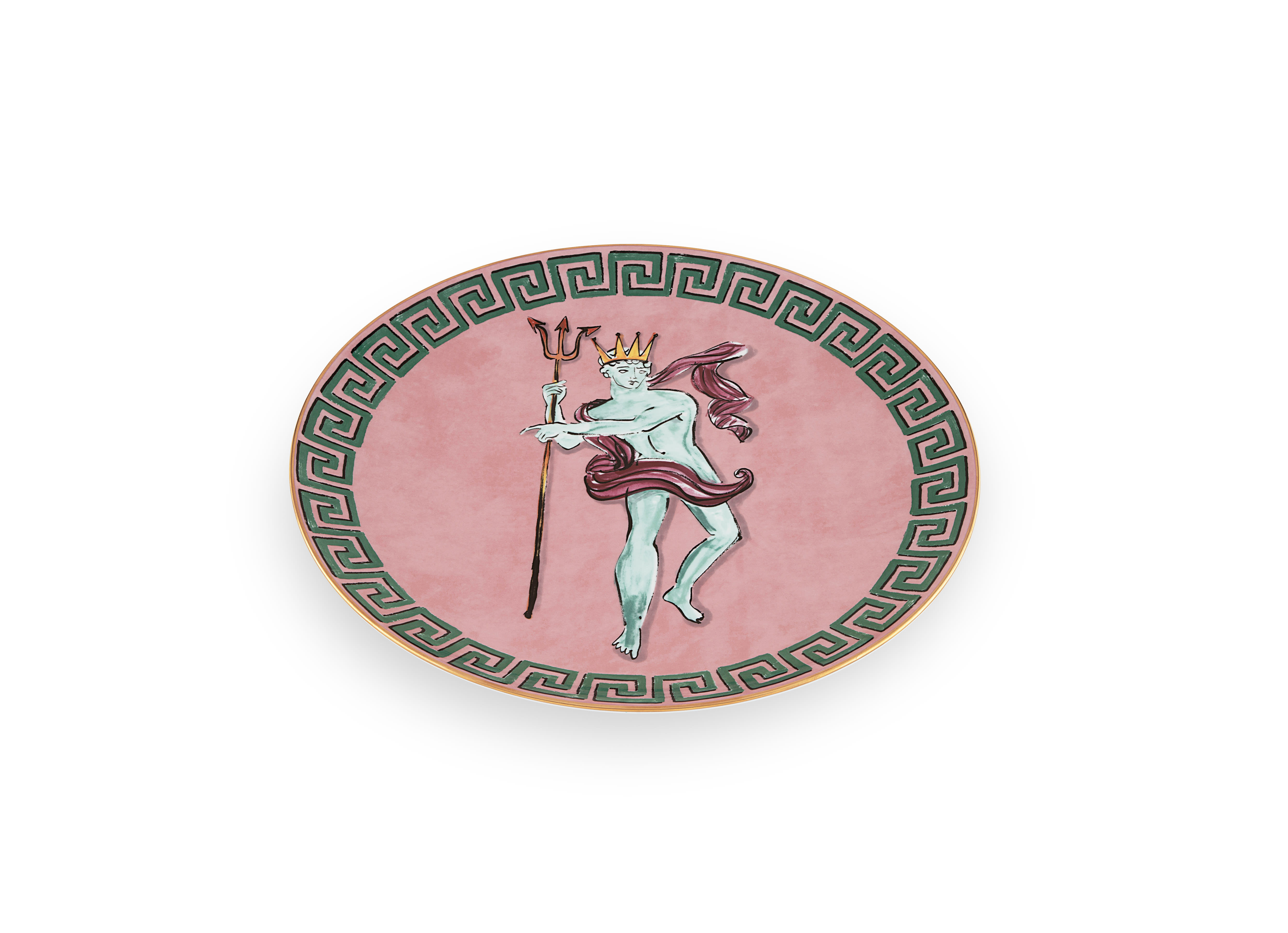 Pink centerpiece and charger plate | GINORI 1735
