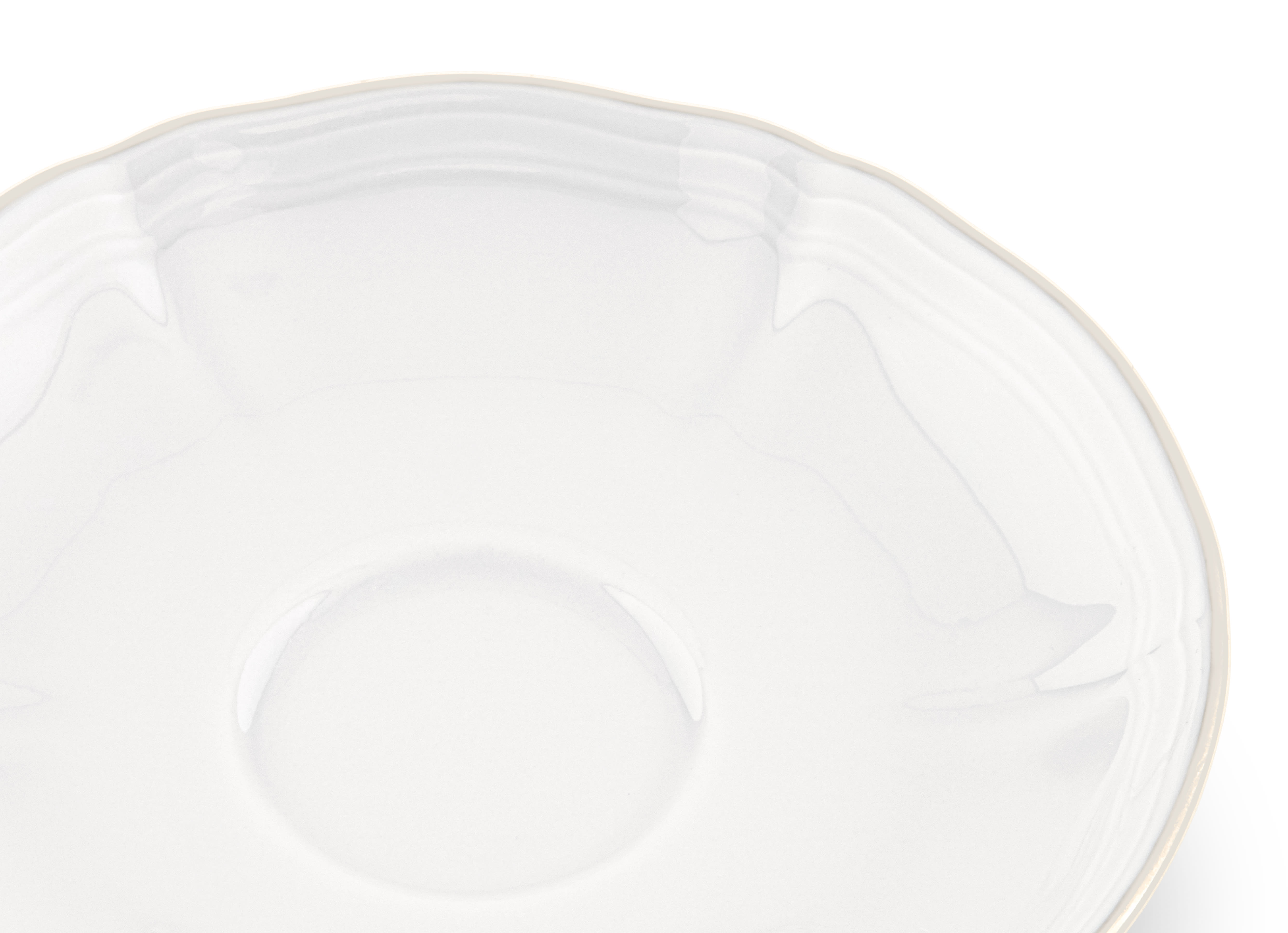 Gold espresso saucer | Corona | GINORI 1735