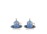 SET À CAFÉ POUR DEUX PERVINCA Oriente Italiano-1