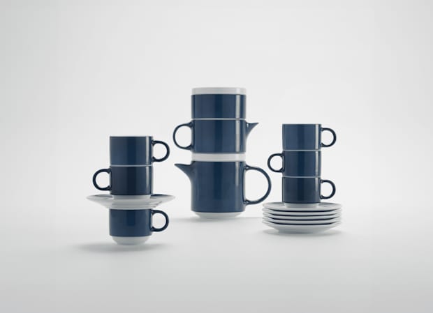 Coffee Service for 6 Blue | Colonna Re-Edition | Ginori 1735