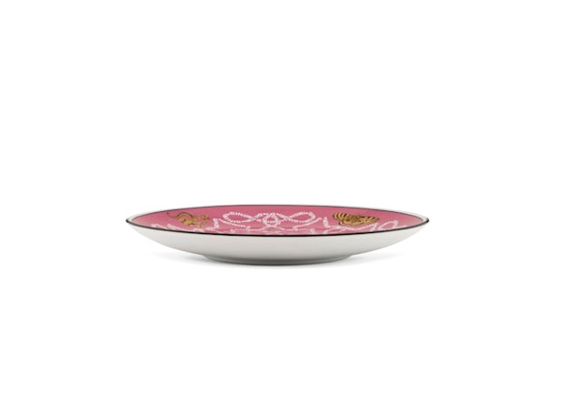 Pink dessert plates in porcelain | GINORI 1735 EU Pink dessert plates in porcelain | GINORI 1735 EU