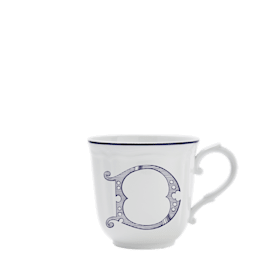 Corona Monogram Mugs MUG LETTRE D BLU