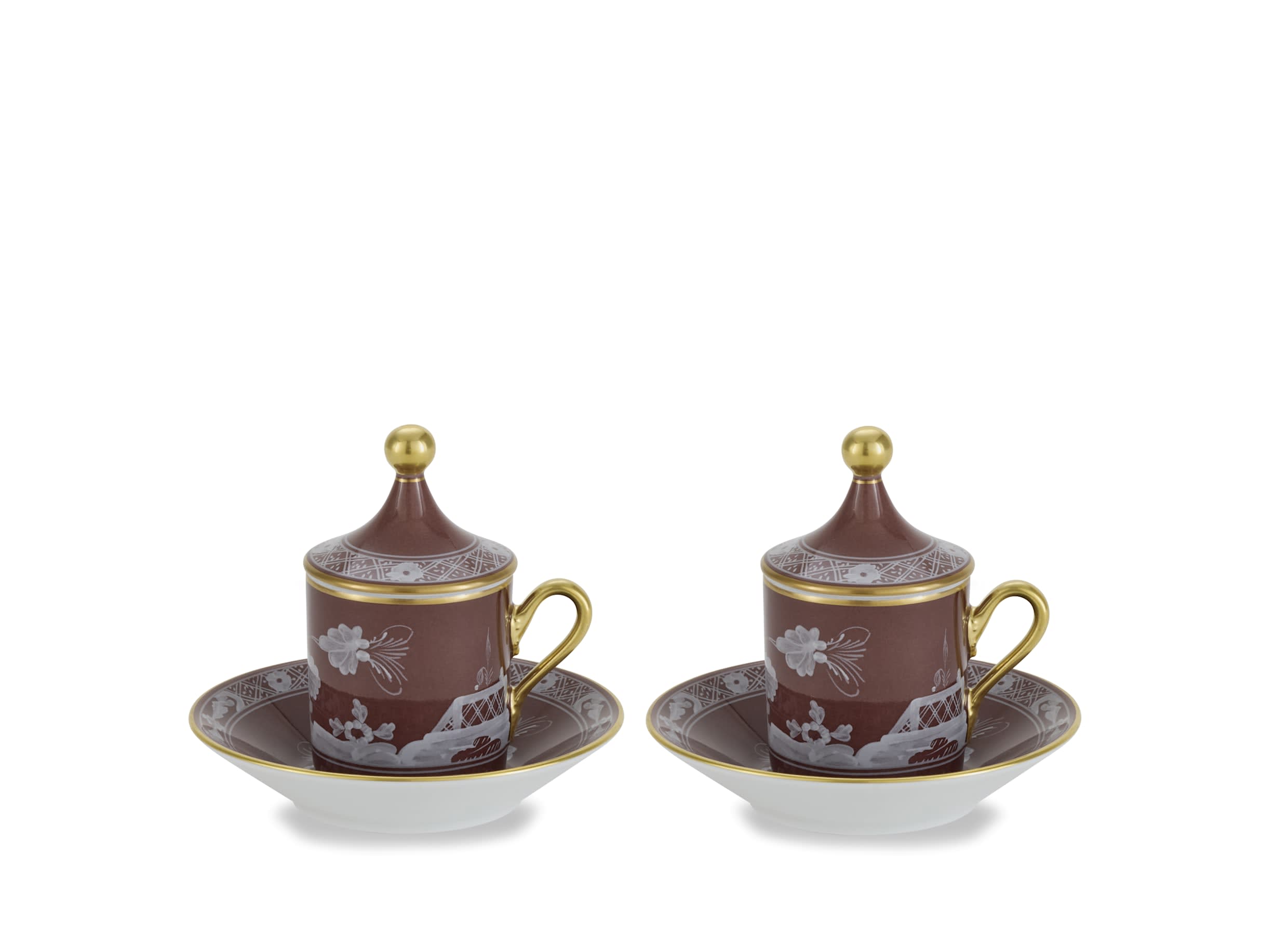 Soup plate brown Castagna | Oriente Italiano | GINORI 1735