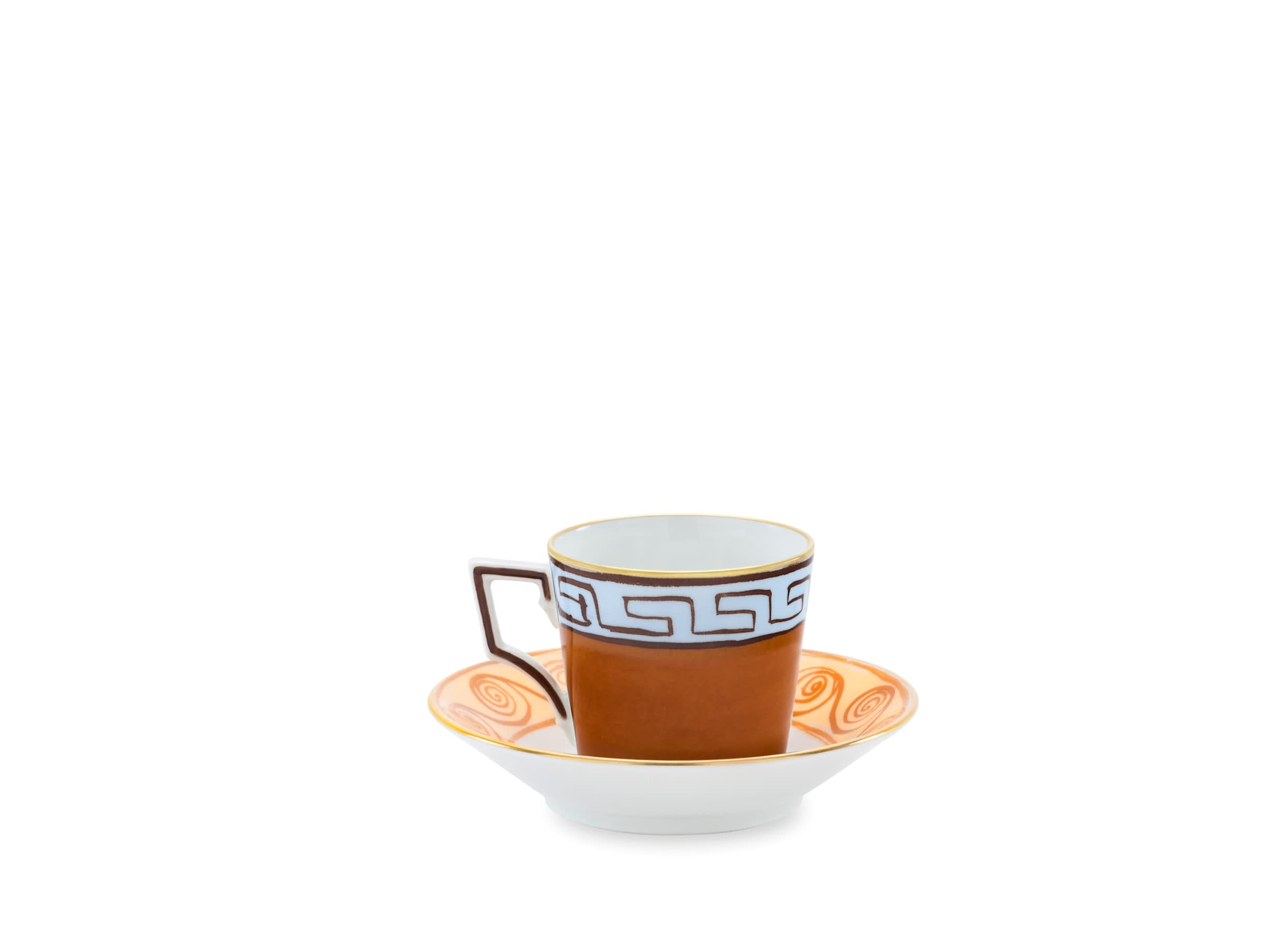 Espresso set for two Terracotta | Viaggio Di Nettuno | GINORI 1735