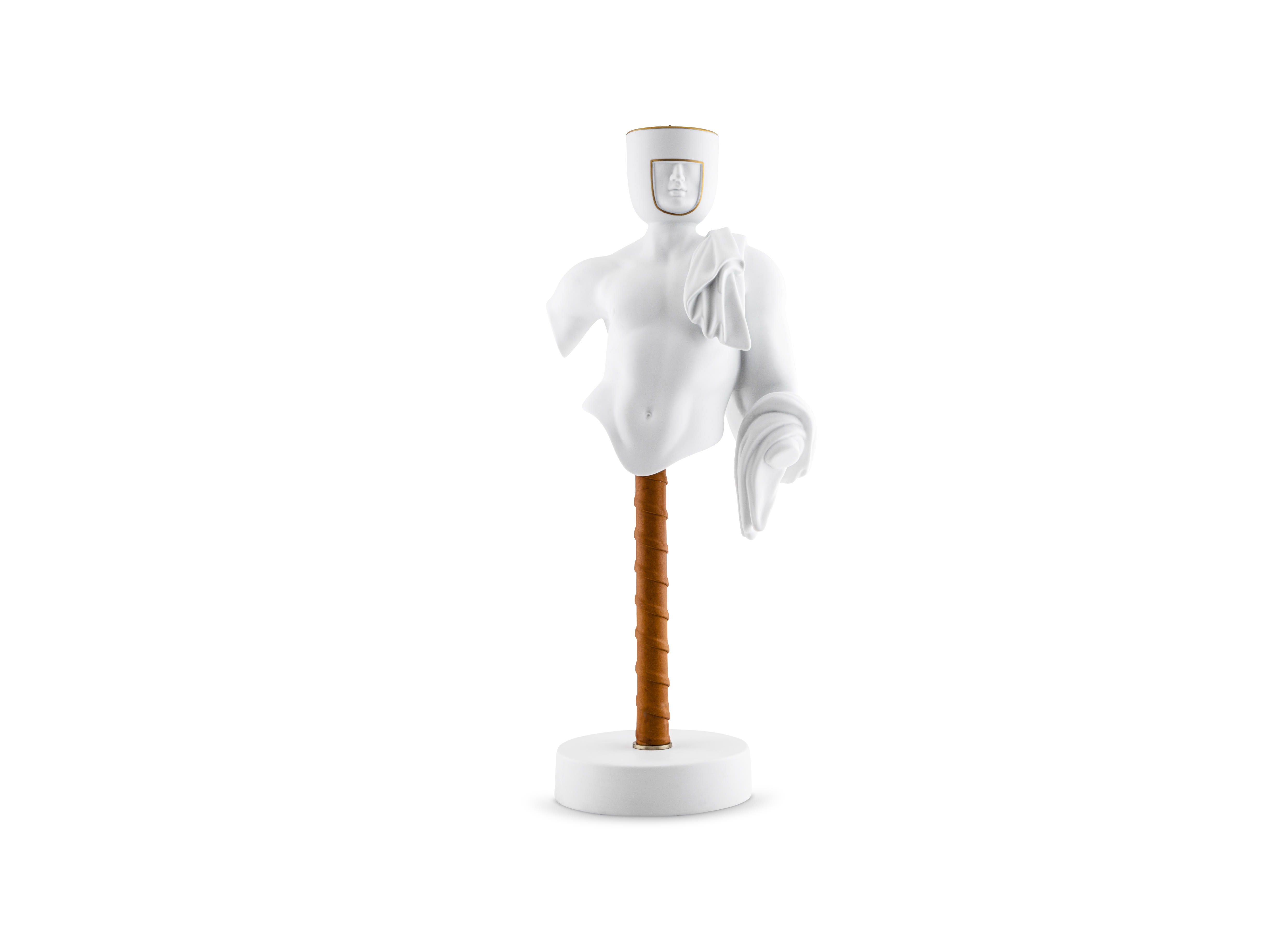 L'amante Pure White Candleholder Statue | LCDC | GINORI 1735