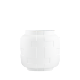Officina Ultra VASE WITH LID JUNCTION OVERLAPPING BANDS