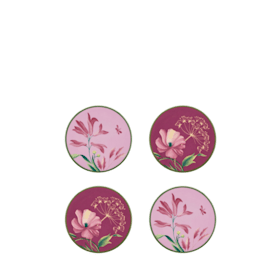Florenza 4 SOTTOBICCHIERI MALVA