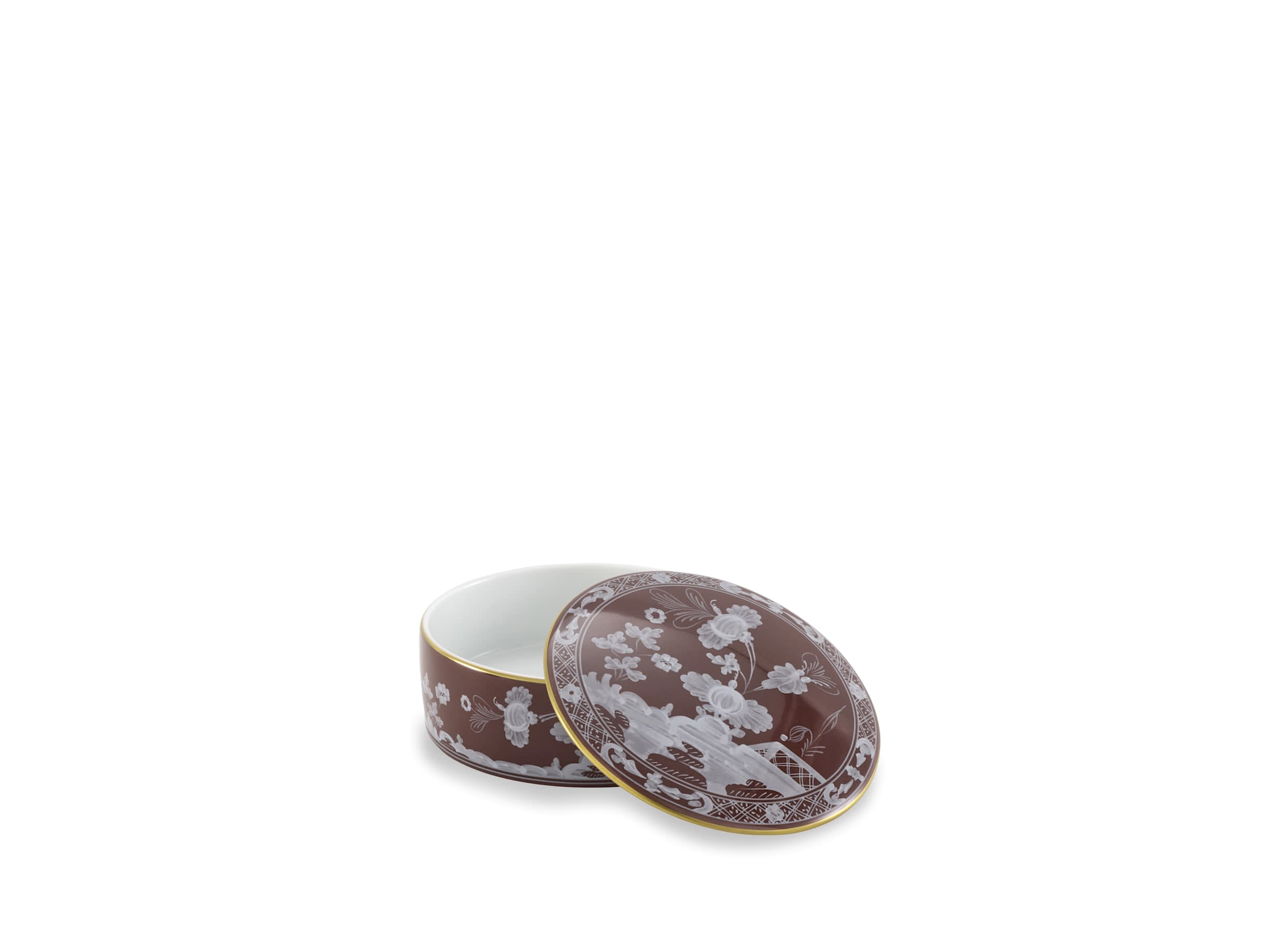 Trinket box brown Castagna | Oriente Italiano | GINORI 1735