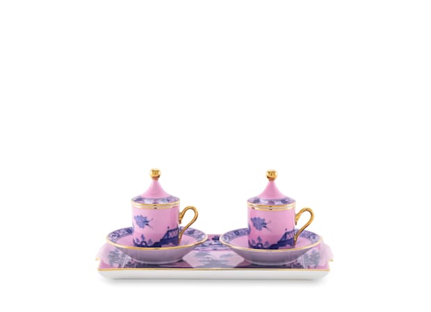 COFFEE SET FOR TWO WITH TRAY | GINORI 1735