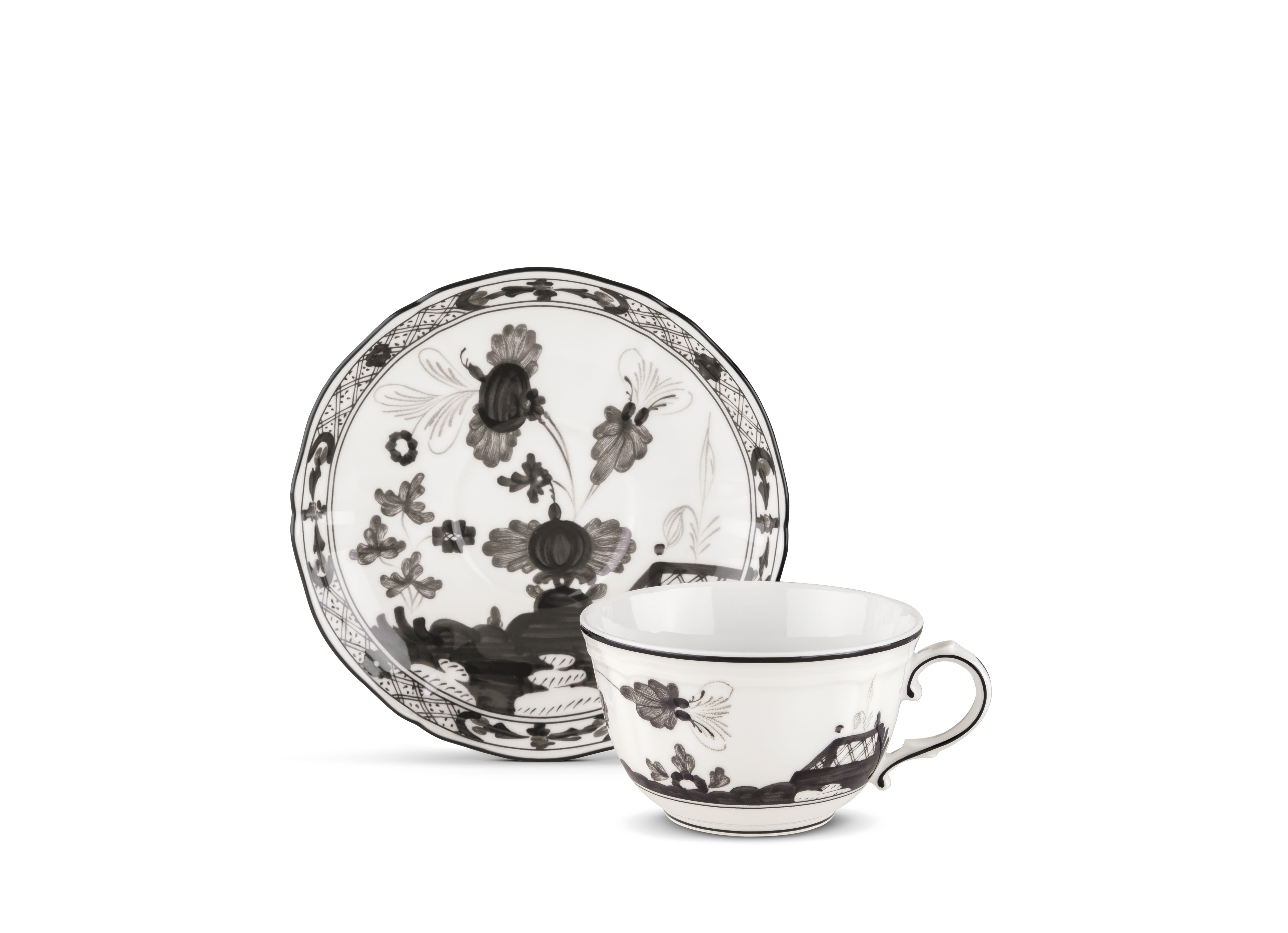White albus tea cups in porcelain | GINORI 1735