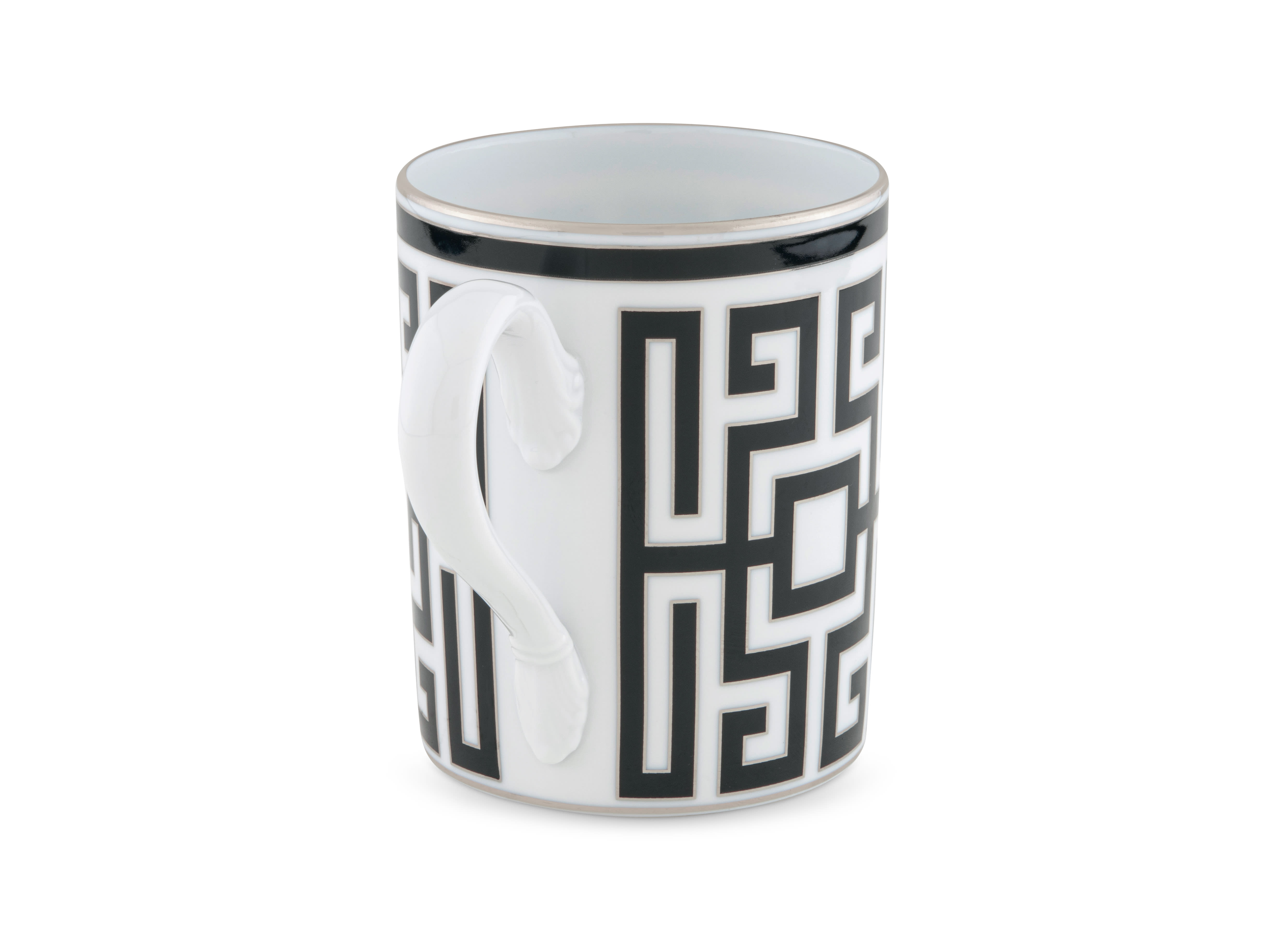 Richard Ginori 未使用　ムセオ　2枚19.5cm Black mug in porcelain | GINORI 1735