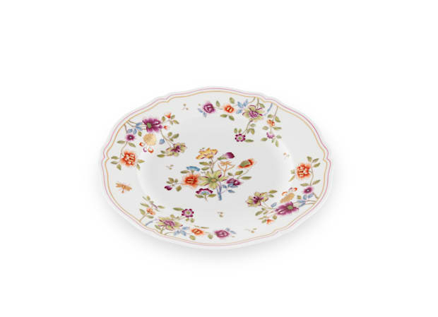 ROUND PLATTER FLOWERS Granduca Coreana-2