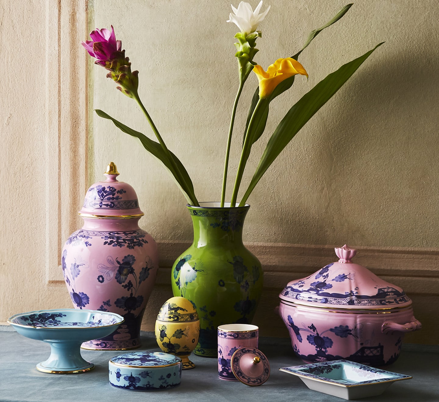 希少〉RichardGinori フラワー 花 蓋付き チューリン