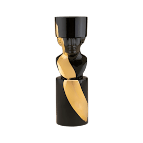 LCDC レッテラート キャンドルスタンド ブラック＆ゴールド IL LETTERATO CHARCOAL - GOLD
