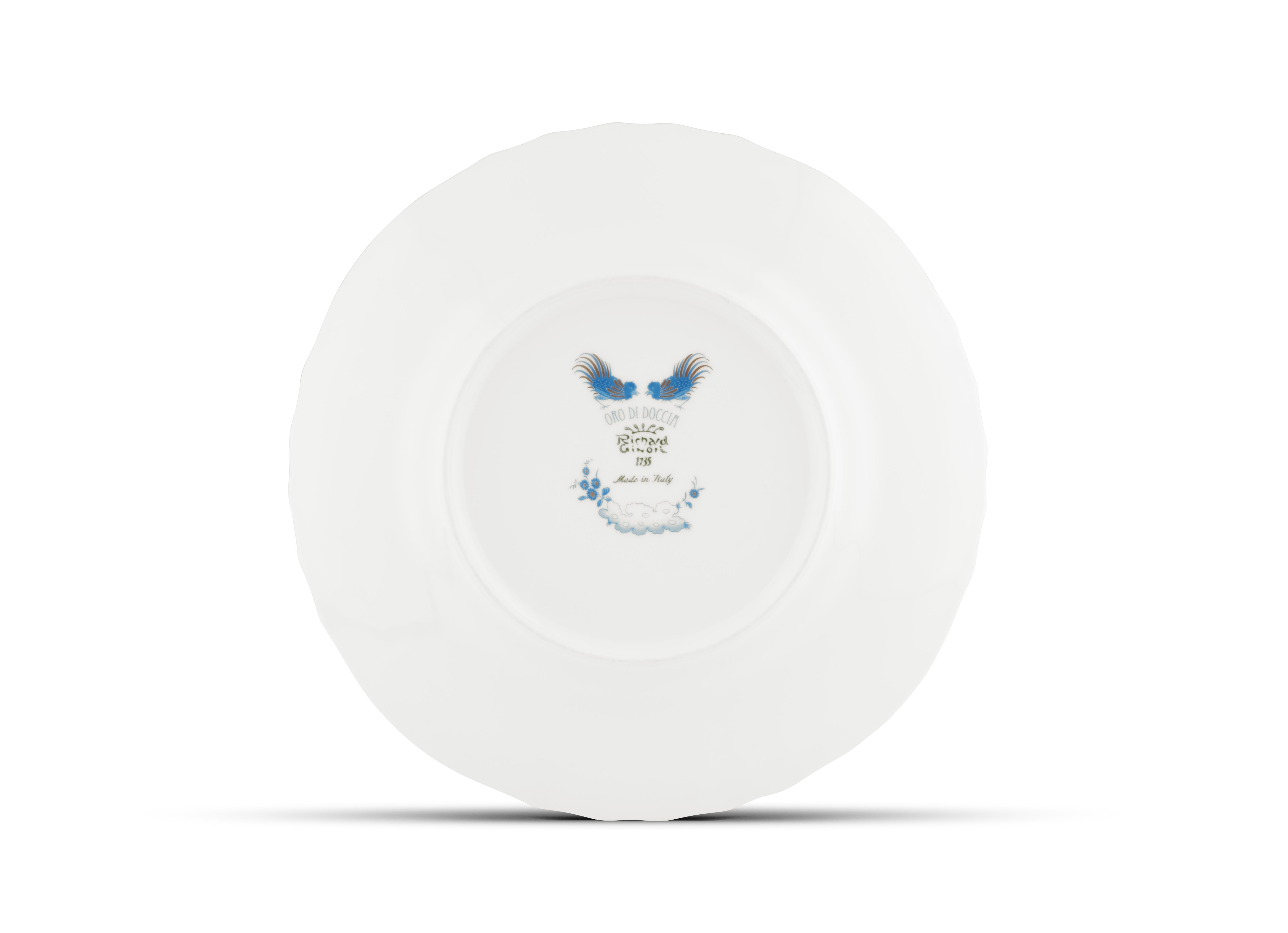 Turquoise dessert plate | Oro Di Doccia | Ginori1735 | GINORI 1735