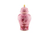 LARGE POTICHE VASE PORPORA Oriente Italiano-3