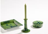 CANDLEHOLDER MALACHITE Oriente Italiano-3
