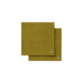 Orlis SERVIETTES DE TABLE EN LIN OLIVA